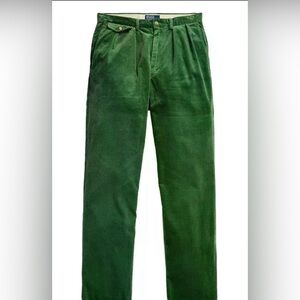 Boys Ralph Lauren Forest Green Corduroy Pants size 20